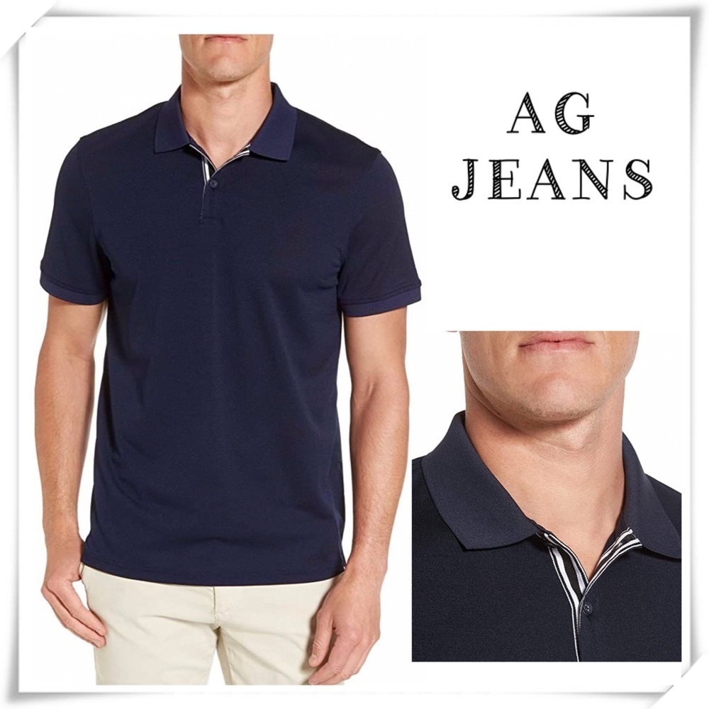 AG Adriano Goldschmied Jeans Polo Navy Blue